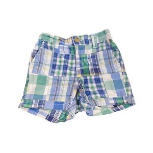 Janie and Jack 6-12M Baby Boy Madras Plaid Shorts